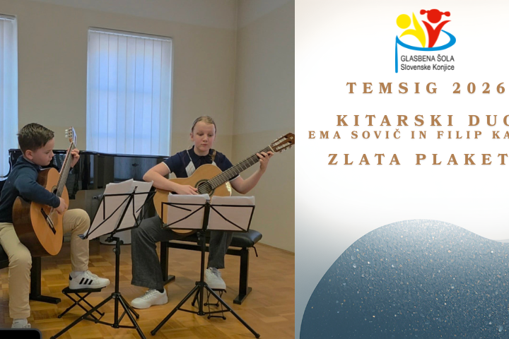 Temsig 2026 - Ema Sovič in Filip Kalar zlata plaketa